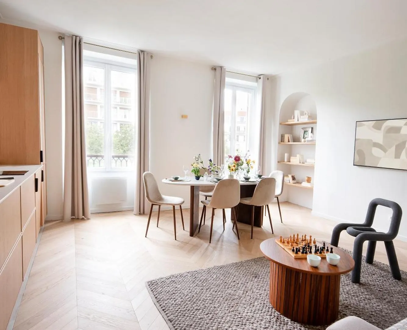 Stunning Architect-Designed Parisian Flat Apartment Paris